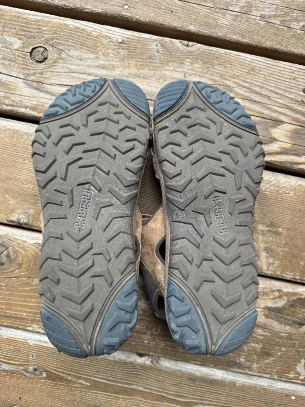 KURU Kurucloud TREAD Light Brown Sandal in Men's 12
